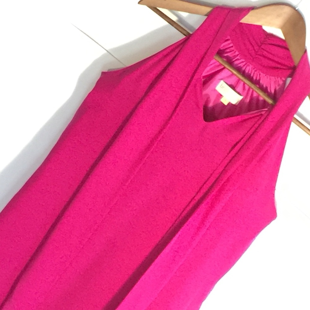 Britt Ryan Pink Silk Dress Scarf Pockets 2
